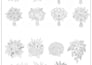 make fine line flower bouquet designs